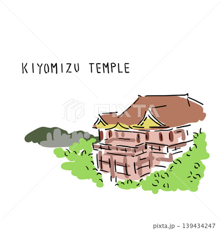 清水寺のイラスト 清水寺のイラスト 139434247