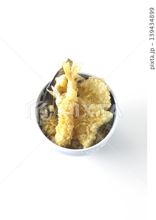 天丼を白背景で単品撮影 139434899