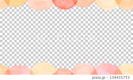 A simple circular frame painted in soft watercolors. A simple circular frame painted in soft watercolors. 139435753