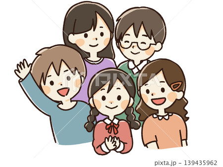 子供たちの集合イラスト 子供たちの集合イラスト 139435962