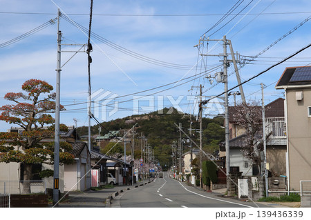 生石宝殿停車場線の住宅街風景(兵庫県高砂市) 生石宝殿停車場線の住宅街風景(兵庫県高砂市) 139436339