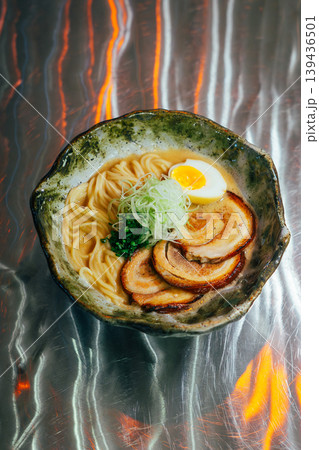 Japanese Ramen Bowl with Chashu Pork  139436501