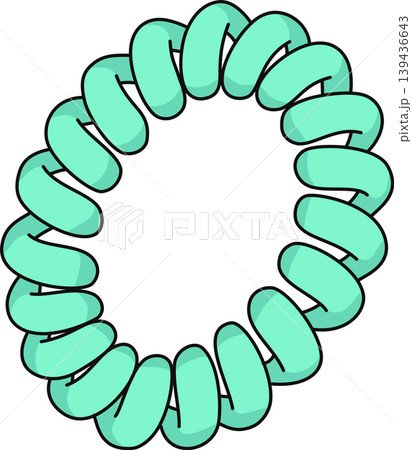 Cute Pastel Spiral Hair Ties Illustration, Colorful Plastic Coil Hair Bands Vector, Minimalist Fashion Accessory Design Element Cute Pastel Spiral Hair Ties Illustration, Colorful Plastic Coil Hair Bands Vector, Minimalist Fashion Accessory Design Element 139436643