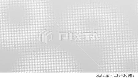 Abstract tech halftone dot background, tech ai white texture wave pattern. Soft wavy dotted bg conveying modern technology and artificial intelligence. Neutral backdrop or digital futuristic layout 139436995