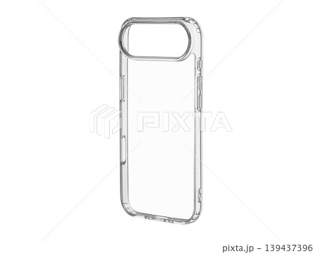 Clear Transparent Silicone Smartphone Case Isolated on White Clear Transparent Silicone Smartphone Case Isolated on White 139437396