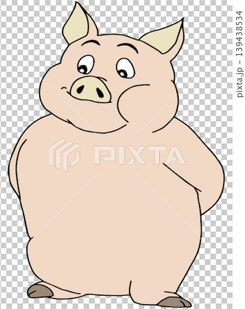 愉快な動物イラスト☆ブタさん 139438534