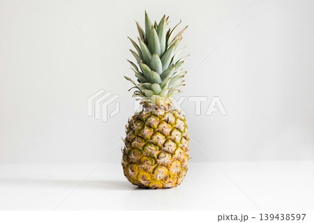 fresh pineapple on white background fresh pineapple on white background 139438597