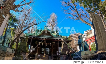 寄木神社の狛犬と本殿:地域の守り神 寄木神社の狛犬と本殿:地域の守り神 139439641