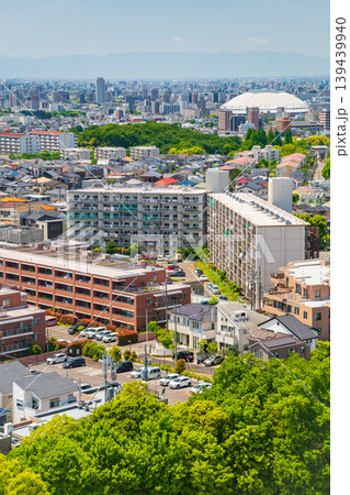 名古屋の街並み、平和公園アクアタワーからの眺め〈愛知県名古屋市〉 名古屋の街並み、平和公園アクアタワーからの眺め〈愛知県名古屋市〉 139439940