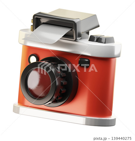 3D Icon Summer. camera. Isolated on transparent background. 3D illustration. High resolution 3D Icon Summer. camera. Isolated on transparent background. 3D illustration. High resolution 139440275