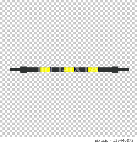 Black and yellow tiger stripe safety bar Black and yellow tiger stripe safety bar 139440872
