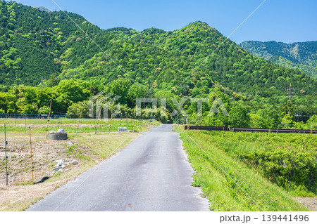 湖西地方比良の田園風景 滋賀県大津市 湖西地方比良の田園風景 滋賀県大津市 139441496