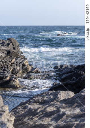 三浦市城ヶ島の磯と海の風景 139442169