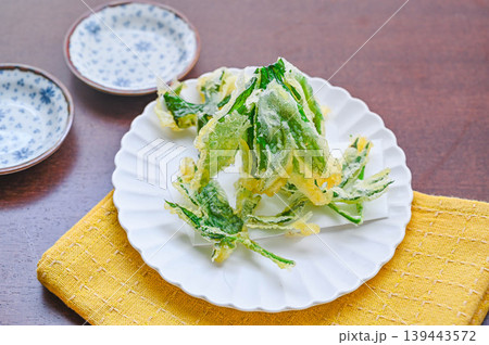 春の山菜料理 ヤブレガサの天ぷら 139443572