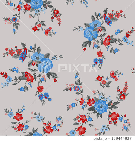 Collection of cute whimsical animal themed seamless patterns with sweet desserts Collection of cute whimsical animal themed seamless patterns with sweet desserts 139444927