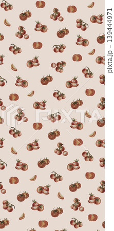 Collection of cute whimsical animal themed seamless patterns with sweet desserts Collection of cute whimsical animal themed seamless patterns with sweet desserts 139444971