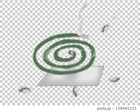 A scene of many mosquitoes falling and mosquito coils A scene of many mosquitoes falling and mosquito coils 139445235