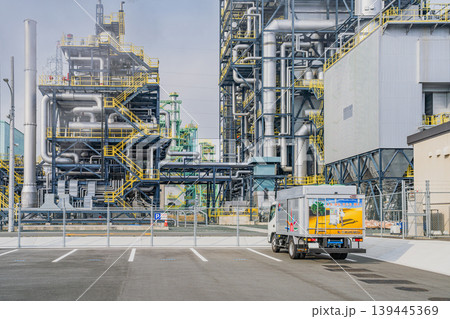 田原市のバイオマス発電所の風景(愛知県) 田原市のバイオマス発電所の風景(愛知県) 139445369