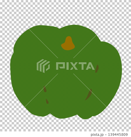[No Outline Material] Design Part: Green Pumpkin 139445809