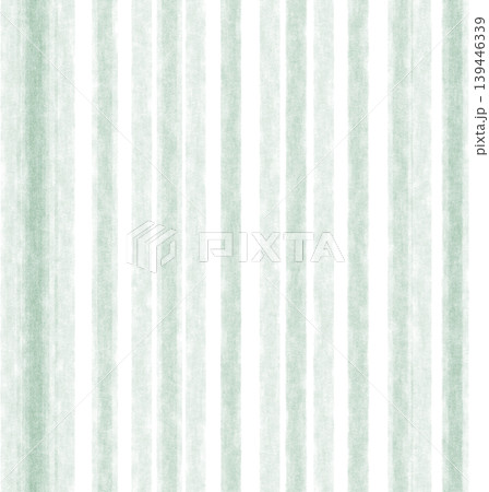 ぼんやりした手描きストライプ背景　ウォーターグリーン　濃淡ありタイプ 139446339