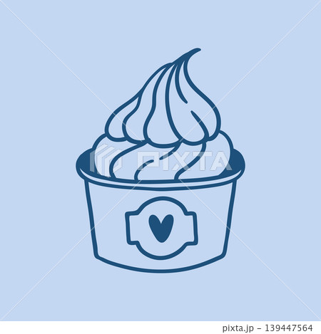 Soft serve ice cream 139447564