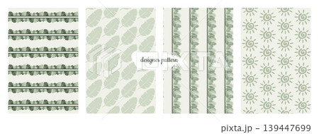 Elegant Leaf and Geometric Backgrounds for Surface Design Elegant Leaf and Geometric Backgrounds for Surface Design 139447699