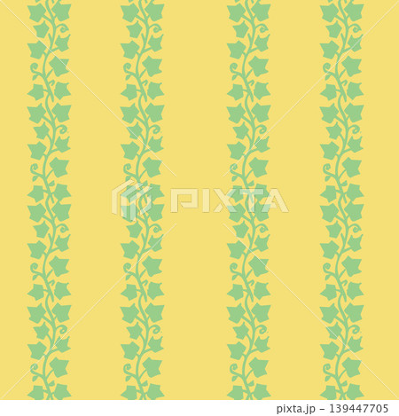 Seamless Botanical Pattern with Leaves and Vines Seamless Botanical Pattern with Leaves and Vines 139447705