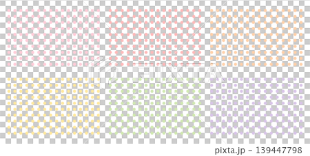 Set of 6 muted pastel dots Set of 6 muted pastel dots 139447798