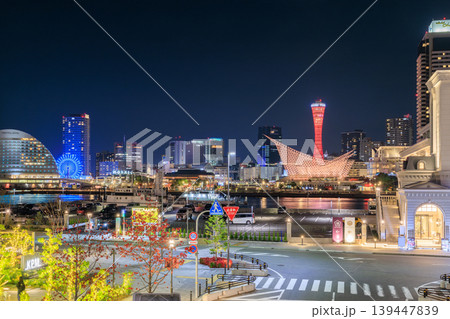 神戸の夜景 新港突堤からのクリスマスイルミネーション 神戸の夜景 新港突堤からのクリスマスイルミネーション 139447839
