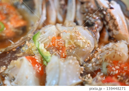 Traditional Korean Soy Sauce Marinated Raw Crab Ganjang Gejang 139448271
