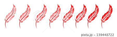 Collection of feather illustration, drawing, engraving, ink line art Collection of feather illustration, drawing, engraving, ink line art 139448722