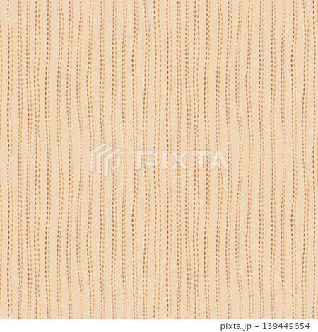 Watercolor hand painted seamless stripe stitch pattern warm beige background with red orange dashed lines. Watercolor hand painted seamless stripe stitch pattern warm beige background with red orange dashed lines. 139449654