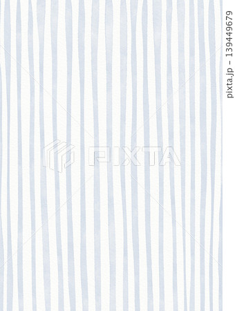 Watercolor baby blue vertical stripe abstract background hand painted seamless digital paper pattern. Illustration for design, print, fabric, background. 139449679