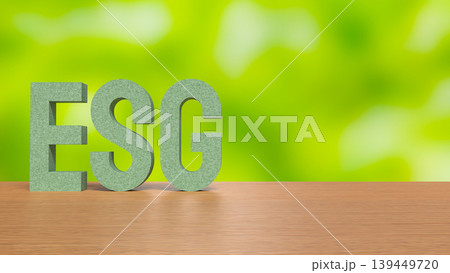 Sustainable ESG Business Strategy Concept 3d render. Sustainable ESG Business Strategy Concept 3d render. 139449720