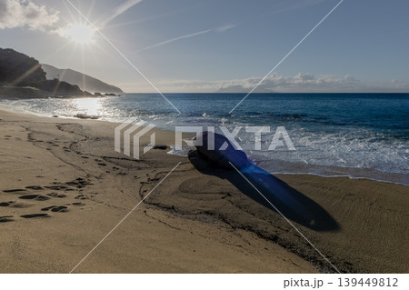 海亀産卵地 永田いなか浜夕景 屋久島(秋 海亀産卵地 永田いなか浜夕景 屋久島(秋 139449812