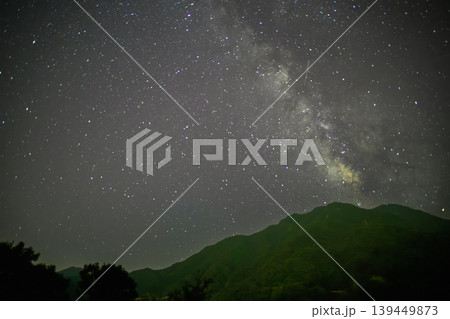 洋上アルプス屋久島 天の川星景(秋 洋上アルプス屋久島 天の川星景(秋 139449873