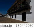 Main square of the historical Villa de Leyva city built in 1572 and located on the Boyaca department in Colombia 139449960