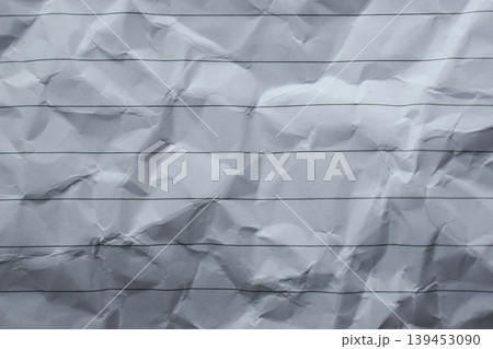 crumpled line paper texture background,  blank sheet notebook 139453090