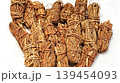 Dried Five Finger Peach Chinese Herbal Medicine White Background 139454093