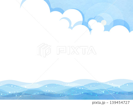 夏の海と空のイラスト 夏の海と空のイラスト 139454727