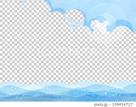 夏の海と空のイラスト 夏の海と空のイラスト 139454727