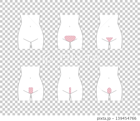 ビキニラインのデザインセット 139454766