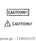 かすれスタンプ｜CAUTION 139455372
