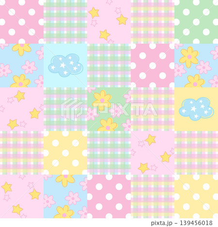 Various patterns including polka dot, plaid, flowers, stars for background, wallpaper, backdrop, fabric print, textile, garment, poster, postcard, clothes, texture, book cover, sticky note, notepads Various patterns including polka dot, plaid, flowers, stars for background, wallpaper, backdrop, fabric print, textile, garment, poster, postcard, clothes, texture, book cover, sticky note, notepads 139456018