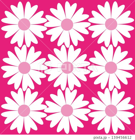 フラワー　白い花　シンプル 139456612