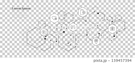 geometry abstract hexagon medical science icon background geometry abstract hexagon medical science icon background 139457394