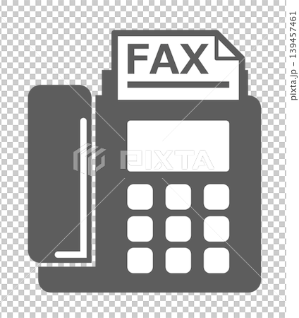 Illustration of a fax machine used for sending and receiving documents in business. 139457461
