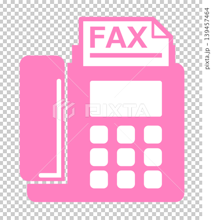 Illustration of a fax machine used for sending and receiving documents in business. 139457464