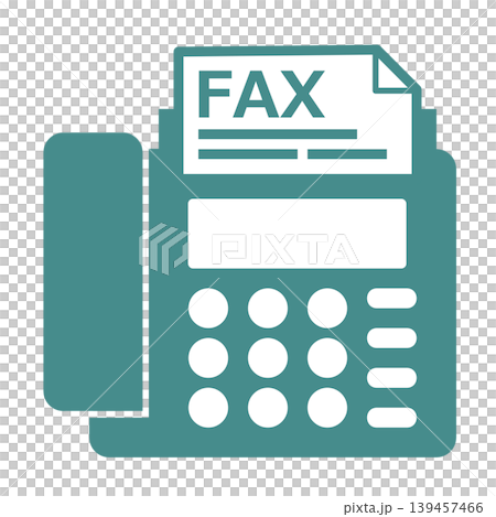 Illustration of a fax machine used for sending and receiving documents in business. 139457466