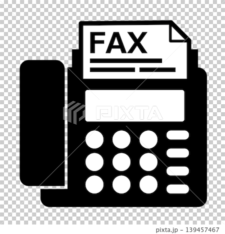Illustration of a fax machine used for sending and receiving documents in business. Illustration of a fax machine used for sending and receiving documents in business. 139457467